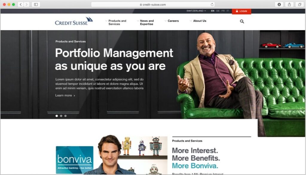 Corporate Website mit Goldbär.