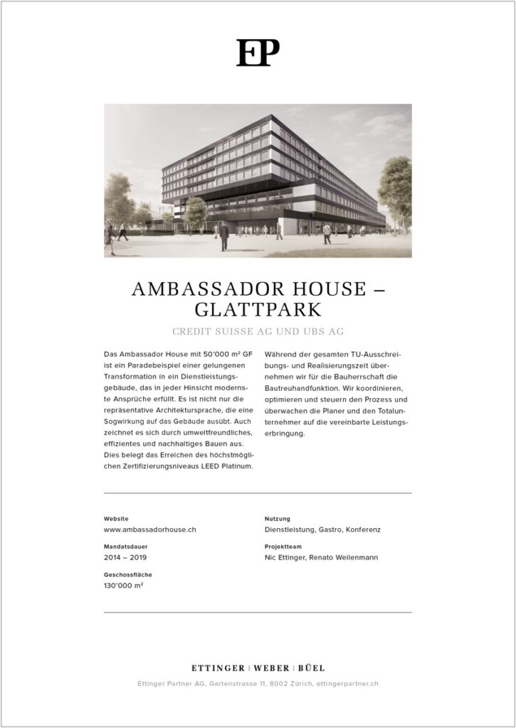 CI/CD Präsentations-Seite Ambassador Hotel.