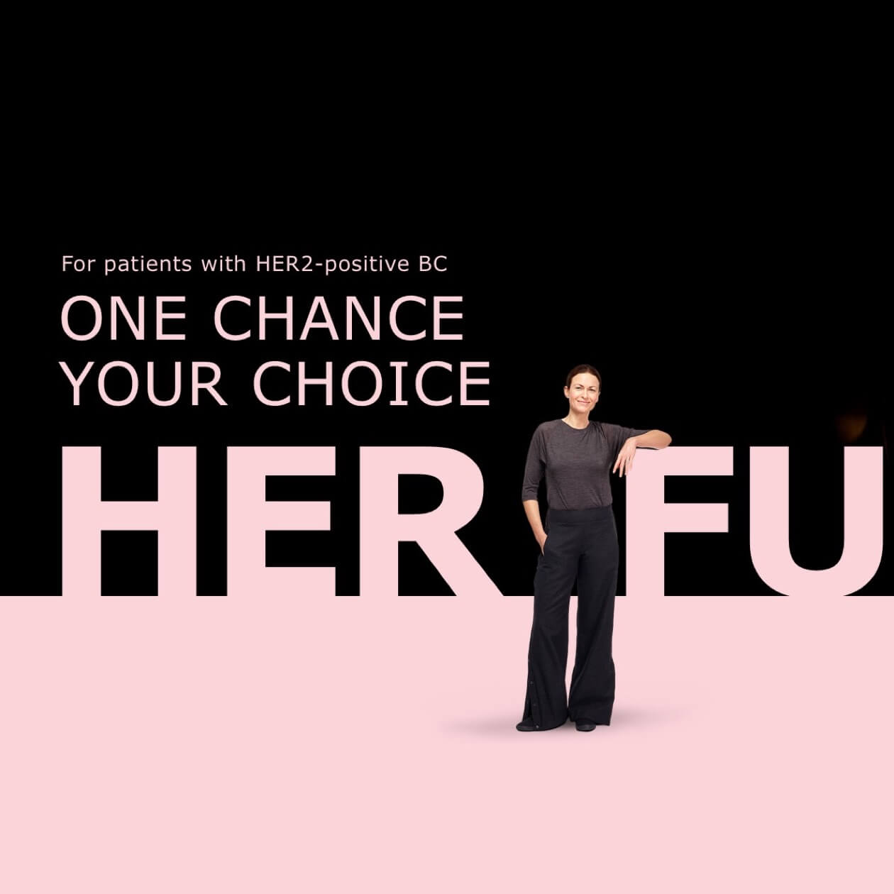 erceptin Keyvisual für online Kampagne, die Fakten und Emotionen verbindet.